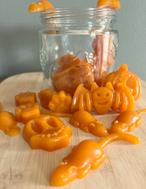 pumpkin and gelatin dog treats